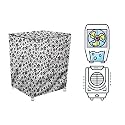 Stylista Cooler Cover Compatible for Orient Electric CD8501H 85 Liter Desert Cooler Floral Pattern Grey