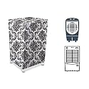 Stylista Cooler Cover Compatible for Orient Electric Aeroquid CP1701H 17 Liter Medium Tower Cooler Floral White &amp; Black