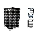 Stylista cooler cover compatible for Orient Electric CP2002H 20 Liter Medium Tower Cooler Floral Pattern Black