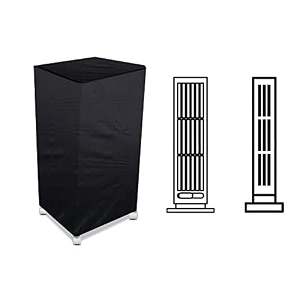 stylista cooler cover compatible for symphony diet 8t 8 liter tower cooler black color