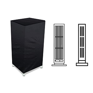 stylista cooler cover compatible for symphony diet 50i 50 liter tower cooler black color