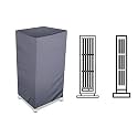 Stylista cooler cover compatible for Symphony Diet 3D - 55i 55 Liter Tower Cooler Grey Color