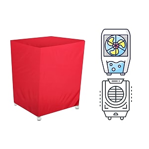 stylista cooler cover compatible for symphony storm 70i - g desert 70 liter desert cooler red color