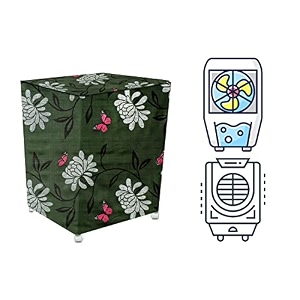stylista cooler cover compatible for voltas jetmax 70 liter desert cooler petals pattern green