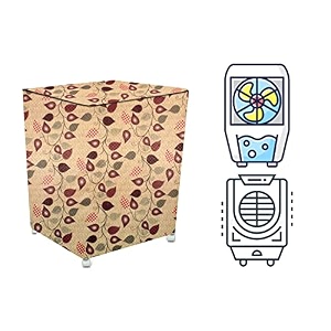 stylista cooler cover compatible for voltas jetmax 70 liter desert cooler petals pattern yellow