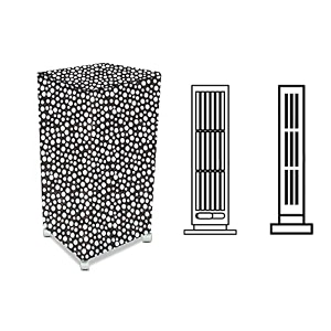 stylista cooler cover compatible for voltas vm t35mh 35 liter tower cooler polka dot pattern black