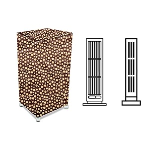 stylista cooler cover compatible for voltas vm t35mh 35 liter tower cooler polka dot pattern brown