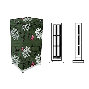 stylista cooler cover compatible for voltas vm t35mh 35 liter tower cooler petals pattern green