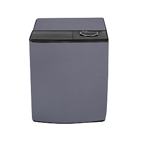 stylista polyester washing machine cover compatible for samsung 75 kg semi-automatic top loading wt75b3200lltl grey