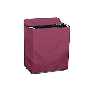 stylista polyester washing machine cover compatible for samsung 75 kg semi-automatic top loading wt75b3200rrtl maroon