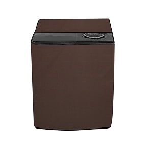 stylista polyester washing machine cover compatible for samsung 85 kg semi-automatic top loading wt85b4200ggtl coffee
