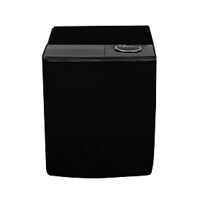 stylista polyester washing machine cover compatible for samsung 75 kg semi-automatic top loading wt75b3200gdtl black