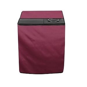 stylista polyester washing machine cover compatible for samsung 75 kg semi-automatic top loading wt75b3200lltl maroon