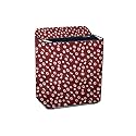 Stylista Polyester Washing Machine Cover Compatible for Samsung 11.5 Kg Semi-Automatic Top Loading WT11A4600RR/TL, Floral Pattern Red White