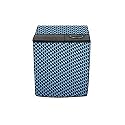 Stylista Polyester Washing Machine Cover Compatible for Samsung 7 KG Semi-Automatic Top Loading WT70M3000UU/TL, Check Blue