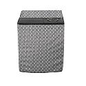 Stylista Polyester Washing Machine Cover Compatible for Samsung 7 Kg Semi-Automatic Top Loading WT70M3000HP, Basketweave Pattern Grey