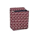 Stylista Polyester Washing Machine Cover Compatible for Samsung 6 Kg Semi-Automatic Top Loading WT60R2000LL, Floral Pattern Dark Brown