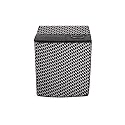 Stylista Polyester Washing Machine Cover Compatible for Samsung 7 KG Semi-Automatic Top Loading WT70M3000UU/TL, Check Grey
