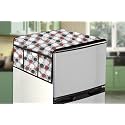 Stylista Refridgerator top cover suitable for Haier ‎HRS-682KS, 630 Liter Fridge, Dimension (WxD) 71x141 CM, Abstract Pattern mgrey
