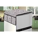 Stylista Refridgerator top Cover Suitable for Haier HEF-252EGS-P, 240 Liter Fridge, Dimenions (WXD) 65x111 CM, Corals Pattern Beige