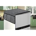Stylista Refridgerator top Cover Suitable for LG GL-I292RPZX, 242 Liter Fridge, Dimension (WXD) 65x111 CM, Symmetric Pattern Grey White
