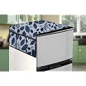 Stylista Refridgerator top Cover Suitable for LG GL-D199OSEY, 185 Liter Fridge, Dimension (WXD) 65x111 CM, Ditzy Pattern Grey