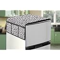 Stylista Refridgerator top Cover Suitable for LG GL-T342TESX, 322 Liter Fridge, Dimension (WXD) 71x109 CM, Corals Pattern Beige