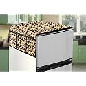 Stylista Refridgerator top Cover Suitable for LG GL-D241ABEY, 224 Liter Fridge, Dimension (WXD) 65x111 CM, Sprig Pattern Yellow