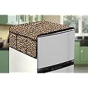 Stylista Refridgerator top Cover Suitable for Samsung RR23C2F249U/HL, 215 Liter Fridge, Dimension (WXD) 71x109 CM, Polka dot Pattern Brown