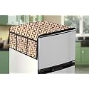 Stylista Refridgerator top Cover Suitable for Samsung RR23C2E35NK/HL, 215 Liter Fridge, Dimension (WXD) 71x109 CM, Lattice Pattern Beige