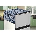 Stylista Refridgerator top Cover Suitable for Samsung RR21C2F25HS/HL, 189 Liter Fridge, Dimension (WXD) 71x109 CM, Ditzy Pattern Grey