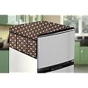 Stylista Refridgerator top Cover Suitable for Samsung RT28C3032GS/HL, 236 Liter Fridge, Dimension (WXD) 65x111 CM, Basketweave Pattern Brown