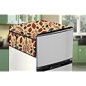 Stylista Refridgerator top Cover Suitable for Samsung RR20C20C26R/NL, 183 Liter Fridge, Dimension (WXD) 65x111 CM, Ditzy Pattern Yellow