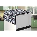 Stylista Refridgerator top Cover Suitable for Samsung RR24C2Z23CR/NL, 223 Liter Fridge, Dimension (WXD) 65x111 CM, Abstract Pattern Grey