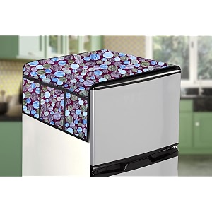 stylista refridgerator top cover suitable for whirlpool 205 wde cls 2s 184 liter fridge dimension wxd 65x111 cm abstract pattern multicolor light