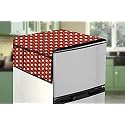 Stylista Refridgerator top Cover Suitable for Whirlpool 205 WDE Roy 4S, 185 Liter Fridge, Dimension (WXD) 65x111 CM, Frieze Pattern Brown