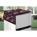 Stylista Refridgerator top Cover Suitable for Whirlpool 230 IMPRO PRM 5S, 207 Liter Fridge, Dimension (WXD) 65x111 CM, Chekered Pattern Maroon