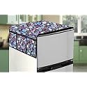 Stylista Refridgerator top Cover Suitable for Whirlpool IF INV ELT DF278 /TL, 231 Liter Fridge, Dimension (WXD) 65x111 CM, Abstract Pattern Multicolor Light