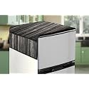 Stylista Refridgerator top Cover Suitable for Whirlpool 205 WDE PRM 2S, 184 Liter Fridge, Dimension (WXD) 65x111 CM, Wooden Pattern Black