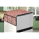 Stylista Refridgerator top Cover Suitable for Whirlpool 215 VMPRO, 192 Liter Fridge, Dimension (WXD) 65x111 CM, Counterchange Pattern Brick