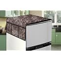 Stylista Refridgerator top cover suitable for Whirlpool 205 WDE CLS 3S RED, 184 Liter Fridge, Dimension (WxD) 65x111 CM, Marble Pattern Brown