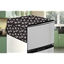 Stylista Refridgerator top Cover Suitable for Whirlpool WDE CLS 2S, 184 Liter Fridge, Dimension (WXD) 65x111 CM, Floral Pattern Dark Brown