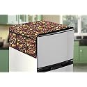 Stylista Refridgerator top Cover Suitable for Whirlpool ‎FP 283D PROTTON Roy, 260 Liter Fridge, Dimension (WXD) 71x109 CM, Mini Floral Pattern Multicolor