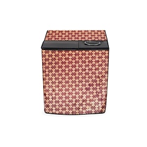 stylista washing machine cover compatible for godrej 7kg semi-automatic top loading wsaxis 70 50 sn2 t gr counterchange pattern brick