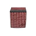 Stylista Washing Machine Cover Compatible for GODREJ 6.5KG Semi-Automatic Top Loading GWS 6502 PPC, Plaid Pattern Red