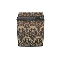 Stylista Washing Machine Cover Compatible for GODREJ 8KG Semi-Automatic Top Loading WSEDGE 80 5.0 TB3 M LVDR, Floral Pattern Brown