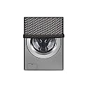 Stylista Washing Machine Cover Compatible for LG 7 Kg Fully-Automatic Front Loading FHV1207BWW Check Grey