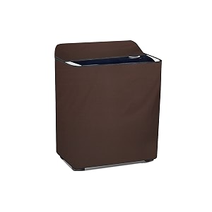 stylista polyester washing machine cover compatible for samsung 8 kg semi-automatic top loading wt80m4000hr coffee