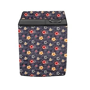 stylista washing machine cover compatible for samsung 72 kg semi-automatic top loading wt725qpndmpxtl floral grey