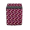 Stylista Washing Machine Cover Compatible for Samsung 8 Kg Semi-Automatic Top Loading WT80R4000RG, Floral Red